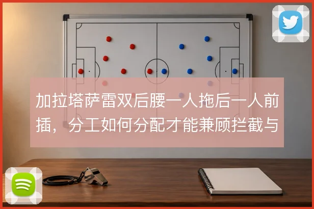 加拉塔萨雷双后腰一人拖后一人前插，分工如何分配才能兼顾拦截与出球